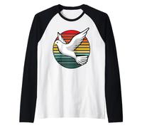 Regalo Retro de Paloma Paloma para Hombres, Mujeres, niños y niñas Camiseta Manga Raglan