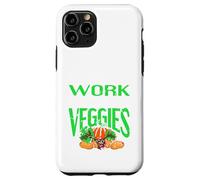 Regalo Retro Vegano con el Texto I'm Done with Work Let's Eat Veggies Carcasa para iPhone 11 Pro
