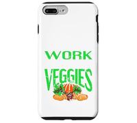 Regalo Retro Vegano con el Texto I'm Done with Work Let's Eat Veggies Carcasa para iPhone 7 Plus/8 Plus