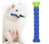?Regalo RomÁntico?Caiqinlen Limpiador de Dientes, Palo de Limpieza de Dientes de Perro Duradero Verde Azul, palillo de Cepillo de Dientes para Mascotas, Juguete de Cepillo de Die