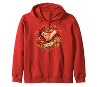 Regalo romántico con diseño de corazón con Manos Cerradas en el Amor Sudadera con Capucha