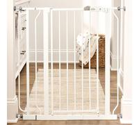 Regalo Safety 91.4cm Extra Tall Baby Gate for Doorways & Bottom of Stairs, Fits Openings 73.6-90cm (Extension Included), Pressure Mounted for Babies, Toddlers & Pets