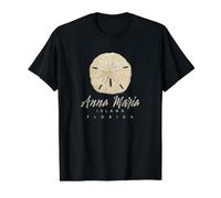 Regalo SandDollar de Anna Maria Island, Florida, Shelling Camiseta gráfica económica, Hombre, Negro, L