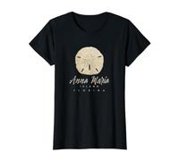 Regalo SandDollar de Anna Maria Island, Florida, Shelling Camiseta gráfica económica, Mujer, Negro, XL