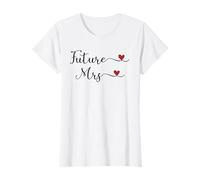 Regalo tipográfico con Texto en inglés «Future Mrs Heart» Camiseta