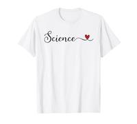 Regalo tipográfico manuscrito con corazón de Ciencia Camiseta