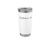 Regalo tipográfico manuscrito lindo mediación Vaso térmico de acero inoxidable de doble pared