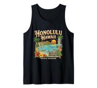 Regalo turístico Vintage de Viaje a Honolulú, Hawái, Ciudad Camiseta sin Mangas