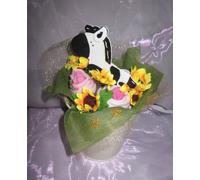Regalo único bebé real Ropa ramos de varios estilos para un niño y una niña 100% hecho a mano baby girl set sunflowers and zebra