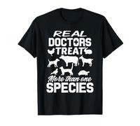 Regalo veterinario que los médicos reales tratan a más de una especie Camiseta