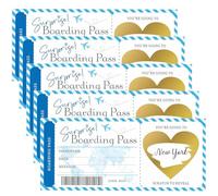 Regalo viaje sorpresa, 5 piezas, Rasca y gana viaje sorpresa, Tarjeta de embarque para viajeros, Regalo pareja, Regalo romántico, Regalo Navidad, para parejas, Idea de regalo amigos o familiares