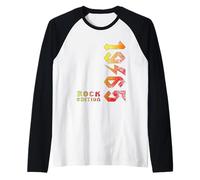 Regalo vintage de 1965, edición rock retro, para amantes de la música Camiseta Manga Raglan