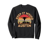 Regalo Vintage de Austin, Texas Keep It Weird Sudadera