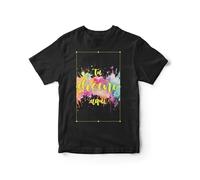 REGALOART Camiseta Personalizada de Manga Corta - Color Negro - Unisex 100% Algodón - Camisetas Personalizables por Delante y Detrás - Regalos Personalizados - Hecho en España