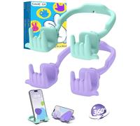 Regalos Amigo Invisible para Mujer Hombre Adolescentes Adultos: Pack de 2 Soporte Movil con Gesto Rock Soporte Movil Mesa para Niños Niñas Padres Ideas de Regalos Gadgets Geniales Navidad Cumpleaños