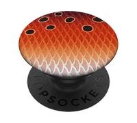 Regalos artísticos de Pesca de Piel de pez Rojo del Estado de Nueva Jersey PopSockets PopGrip Adhesivo