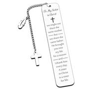 Regalos basados en la fe, marcadores cristianos, regalos de confirmación para adolescentes, regalos de bautizo, regalos religiosos para mujeres, hermanas, regalos de hermana mayor para niñas, Biblia