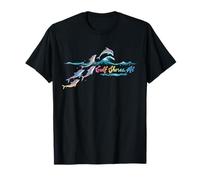 Regalos coloridos para amantes de los delfines de Gulf Shores Alabama Camiseta