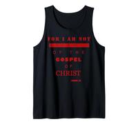 Regalos con versículos bíblicos - ROMANOS 1:16 I Am Not Ashamed Camiseta sin Mangas