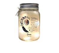 Regalos conmemorativos para la pérdida: personaliza tu imagen y nombre I Am Always With You, centros de mesa y luces decorativos personalizados, regalo conmemorativo para la pérdida de mamá, papá (1