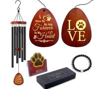 Regalos conmemorativos para perros por la pérdida de perro, carillón de viento conmemorativo de mascotas, pérdida de mascotas, regalo de duelo de recuerdo de condolencias, regalos de condolencias de