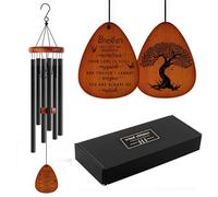 Regalos conmemorativos por la pérdida de hermano, campanillas de viento conmemorativas, en memoria de un ser querido, regalos de duelo, regalo de condolencias por la pérdida de hermano, decoración del
