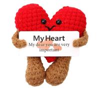 Regalos Corazón Originales Divertido para Mujer, Peluche Decoracion Hogar, Positiva Ideas Regalo para Cumpleaños Mejor Amiga Novia Parejas Hermanas Trabajo Regalos para San Valentín