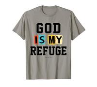 Regalos cristianos de Navidad versículos de la Biblia Escrituras Mi Refugio Camiseta