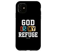 Regalos cristianos de Navidad versículos de la Biblia Escrituras Mi Refugio Carcasa para iPhone 11