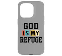 Regalos cristianos de Navidad versículos de la Biblia Escrituras Mi Refugio Carcasa para iPhone 15 Pro