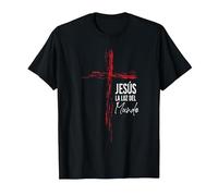 Regalos Cristianos Hombres Dios Señor Jesús Mensajes Frases Camiseta, Hombre, Negro, 3XL