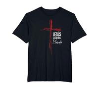 Regalos Cristianos Hombres Dios Señor Jesús Mensajes Frases Camiseta, Hombre Tallas Grandes, Negro, 4X Alto