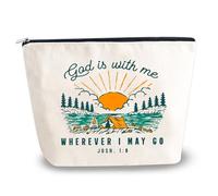 Regalos cristianos para mujeres, bolsa de maquillaje de cumpleaños, regalos espirituales religiosos inspiradores para amigos, mamá, niña, versículo bíblico, regalos para mujeres, Acción de Gracias,