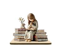 Regalos cristianos para mujeres, versículo bíblico, decoración de escritorio, letrero de Dios dice que soy religioso, placa inspiradora para oficina, dice hija espiritual, confirmación inspiradora