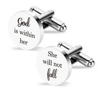 Regalos cristianos religiosos espirituales, versículos bíblicos basados en la fe, regalo católico, día de la madre, regalos de cumpleaños, regalo de Navidad, God Is Within Her She Will Not Fall