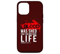 Regalos cristianos versículo de la Biblia Citas de las Escrituras La sangre fue Carcasa para iPhone 12/12 Pro
