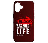 Regalos cristianos versículo de la Biblia Citas de las Escrituras La sangre fue Carcasa para iPhone 16