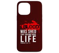 Regalos cristianos versículo de la Biblia Citas de las Escrituras La sangre fue Carcasa para iPhone 13 Pro Max