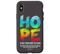 Regalos cristianos versículo de la Biblia Pon tu esperanza en Jesús Carcasa para iPhone X/XS