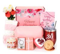 Regalos de 30 cumpleaños para mujeres, cesta de feliz cumpleaños 30 para ella, regalos de cumpleaños para mujeres que cumplen 30 años, caja única de regalo de 30 años, ideas de regalo para mujeres,