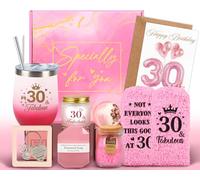 Regalos de 30 cumpleaños para mujeres, regalos de cumpleaños de 30 años para mujeres, cesta de spa relajante para cuidado personal, fabuloso regalo de 30 cumpleaños para ella, regalo de feliz