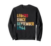 Regalos de 61 años Leyenda Desde septiembre de 1964 61 cumpleaños Sudadera
