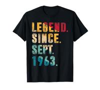 Regalos de 62 años Leyenda Desde septiembre de 1963 62 cumpleaños Camiseta