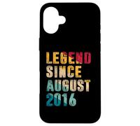 Regalos de 9 años - Leyenda desde agosto de 2016 - 9º cumpleaños Carcasa para iPhone 16 Plus