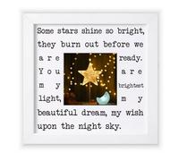 Regalos de aborto espontáneo para amigos, marco de fotos conmemorativo de pérdida de bebé para guardería, regalo de condolencias "estrella más brillante" por la pérdida de un niño, recuerdo de