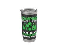 Regalos de acampada con frases para aficionados al aire libre Vaso térmico de acero inoxidable de doble pared