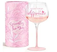 Regalos de agradecimiento para mujeres, cumpleaños, amistad, jubilación, regalos para mujeres, copas de vino rosa y tinto, regalo inspirador único para profesores, empleados, regalo inspirador para