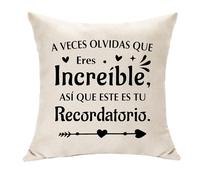 Regalos de Agradecimiento para Mujeres Regalo Inspirador de Felicitación para Amigos Compañeras Profesores Cumpleaños Graduación o Jubilación Funda de Cojín (A Veces Olvidas que Eres Increíble)
