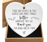 Regalos de agradecimiento para mujeres y hombres, jefes, compañeros de trabajo, gerente, mentor, mamá, amigos, mejores amigas, adornos de cerámica, regalos de agradecimiento para empleados, profesores