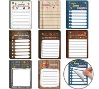 Regalos de agradecimiento para profesores: 16 blocs de notas adhesivas para profesores, notas adhesivas motivacionales, regalo inspirador para ma